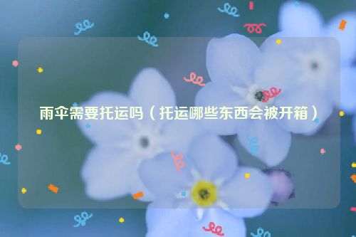 雨伞需要托运吗（托运哪些东西会被开箱）