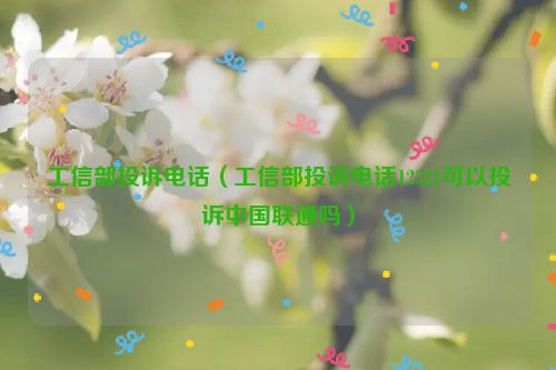 工信部投诉电话（工信部投诉电话12321可以投诉中国联通吗）