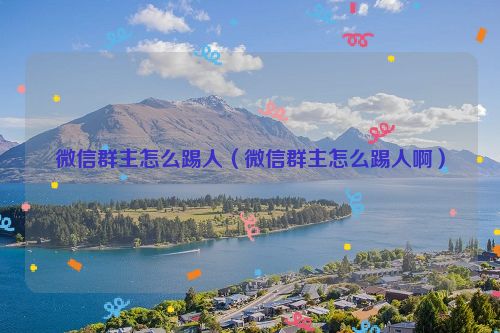 微信群主怎么踢人（微信群主怎么踢人啊）