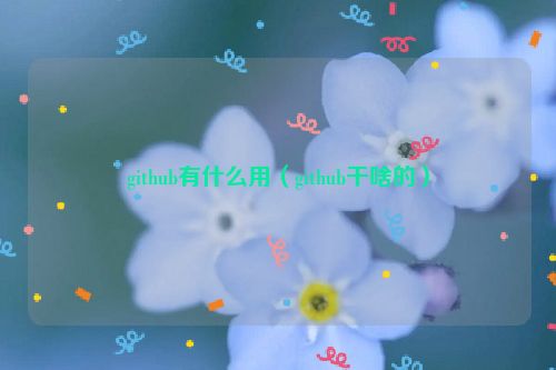 github有什么用（github干啥的）