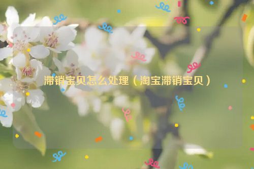 滞销宝贝怎么处理（淘宝滞销宝贝）