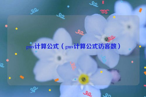 gmv计算公式（gmv计算公式访客数）