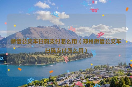 微信公交车扫码支付怎么用（郑州微信公交车扫码支付怎么用）