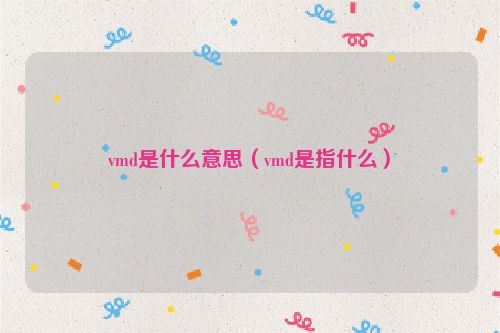 vmd是什么意思（vmd是指什么）