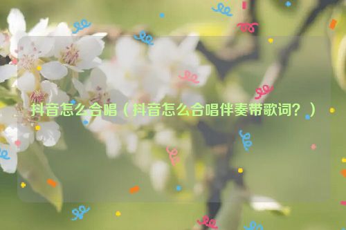 抖音怎么合唱（抖音怎么合唱伴奏带歌词？）