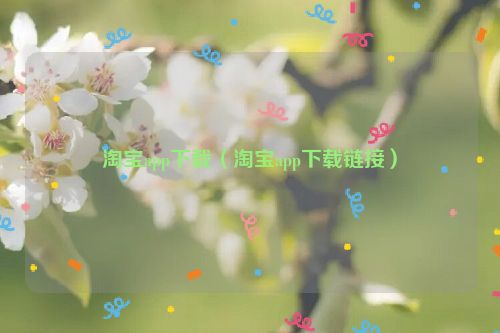 淘宝app下载（淘宝app下载链接）