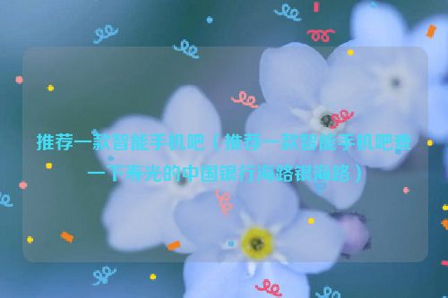 推荐一款智能手机吧（推荐一款智能手机吧查一下寿光的中国银行海路银海路）