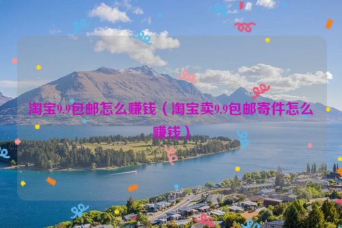 淘宝9.9包邮怎么赚钱（淘宝卖9.9包邮寄件怎么赚钱）