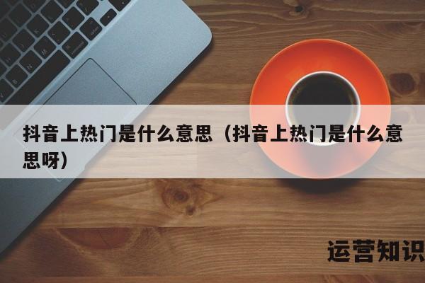 抖音上热门是什么意思（抖音上热门是什么意思呀）